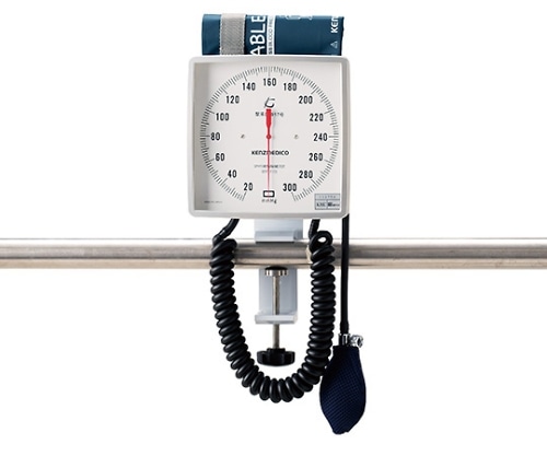 ケンツメディコ No.541 大型アネロイド血圧計 クランプ型 ホワイト 0541B051 1個（ご注文単位1個）【直送品】