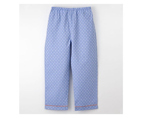 ナガイレーベン 男女兼用患者衣ズボン ブルー L RG1453 1枚（ご注文単位1枚）【直送品】