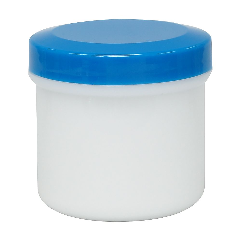 金鵄製作所 軟膏壷（軟膏容器・定量タイプ）100mL 青 20個 AT100F-03 1袋（ご注文単位1袋）【直送品】