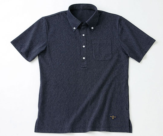 ケアクルー（ナガイレーベン） オーバーシャツ ネイビー L CWF2642 1枚（ご注文単位1枚）【直送品】