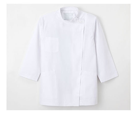 ナガイレーベン 女子横掛8分袖 ホワイト L KES5171 1枚（ご注文単位1枚）【直送品】