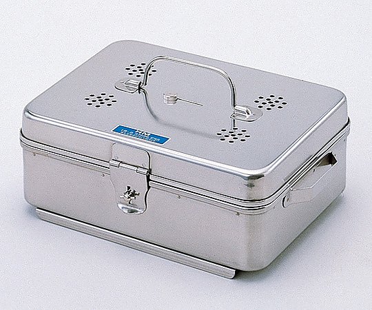 松本製器 卓上オートクレーブ用角カスト（フタ・底開閉式） 270×210×85mm DL 1個（ご注文単位1個）【直送品】