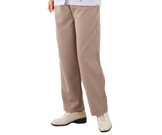 ケアファッション 婦人脇全開ニットパンツ ベージュ M 39817 1枚（ご注文単位1枚）【直送品】