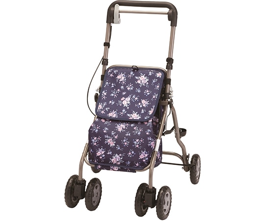 マキテック ウェルキャリー 紺 花柄 YX-500KH 1台（ご注文単位1台）【直送品】