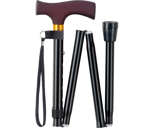 マキテック エコノミーステッキ（折畳・太身） ブラック OT-009 1本（ご注文単位1本）【直送品】