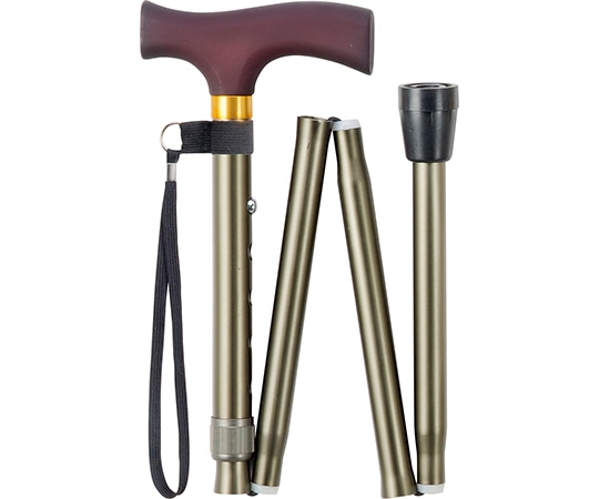 マキテック エコノミーステッキ（折畳・太身） つや消しシルバー OT-001 1本（ご注文単位1本）【直送品】