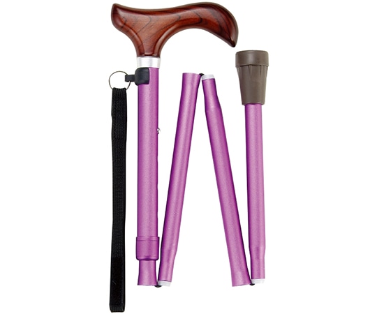 マキテック 充実ステッキ（折畳・カラー） マゼンダ FS-10MG 1本（ご注文単位1本）【直送品】