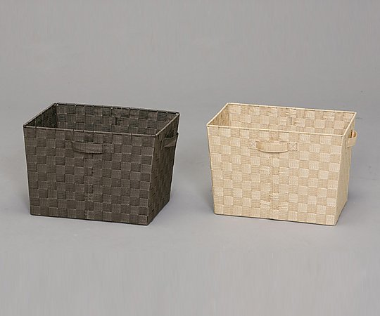 アズワン カラーバスケット 380×260×260mm ベージュ CBK-38D 1個（ご注文単位1個）【直送品】