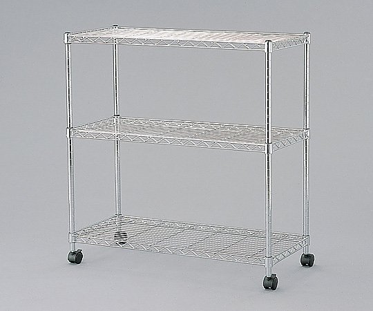 アズワン メタルラックミニ 800×350×830mm/3段 MTO-8008C 1台（ご注文単位1台）【直送品】