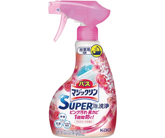 花王 バスマジSUPER泡 アロマローズ 本体 350mL 426581 1本（ご注文単位1本）【直送品】