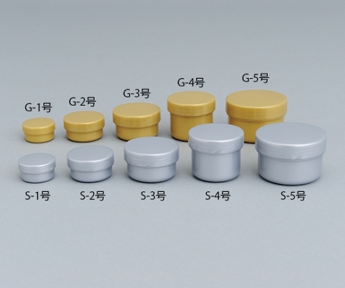 エムアイケミカル 軟膏容器｢コスメポットS-1号｣5.5mL 100個 銀 601100   1ケース（ご注文単位1ケース）【直送品】