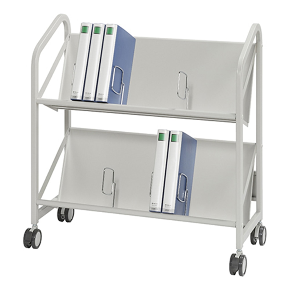ナカキン ファイルサポートワゴン 2段タイプ FSW-8607WG 1個（ご注文単位1個）【直送品】