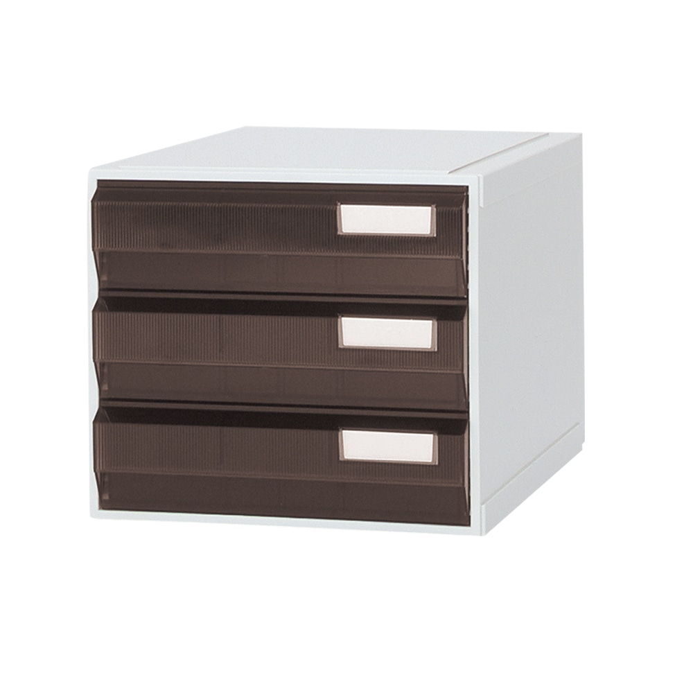 サカセ カセッター A3タイプ（引出3段）アンバー HA3-003 1個（ご注文単位1個）【直送品】