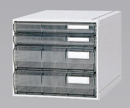 サカセ カセッター A3タイプ（引出4段）クリアー HA3-007 1個（ご注文単位1個）【直送品】