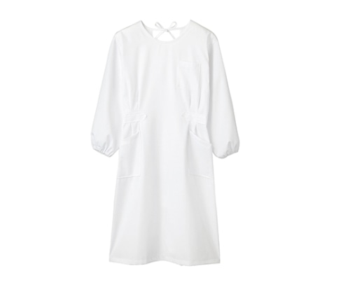 住商モンブラン 予防衣 レディス 長袖 白 74-061 M 1枚（ご注文単位1枚）【直送品】