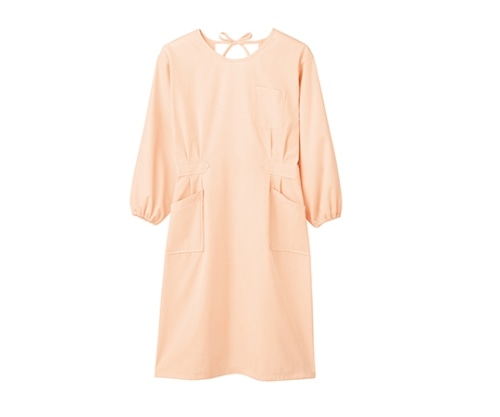 住商モンブラン 予防衣 レディス 長袖 シェルピンク 74-069 M 1枚（ご注文単位1枚）【直送品】