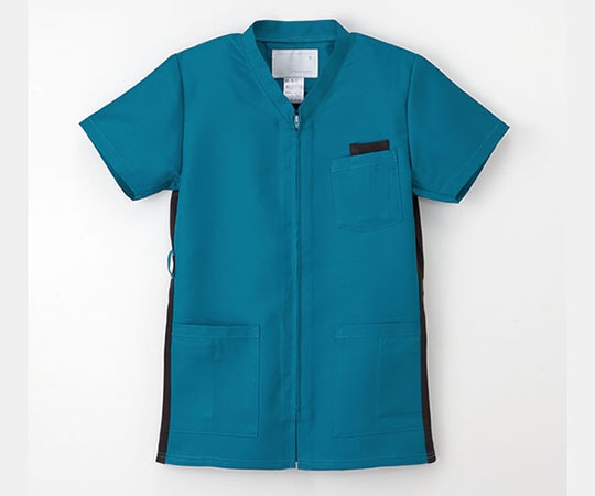 ナガイレーベン 男女兼用スクラブ ターコイズ L RT5072 1枚（ご注文単位1枚）【直送品】