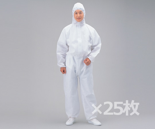 アズワン アズセーフSMSつなぎ服 25枚入 L 1箱(ご注文単位1箱)【直送品】