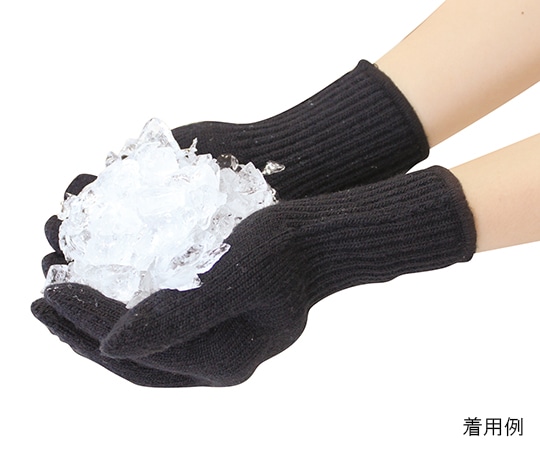 ハヤシ・ニット あったか手袋 1組入 M ブラック 3900 1組（ご注文単位1組）【直送品】