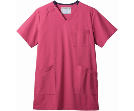 住商モンブラン スクラブ 兼用 半袖 Mバーガンディ/ネイビー 3L MS241-81 3L 1枚（ご注文単位1枚）【直送品】