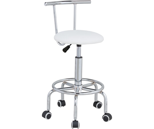 ファミリー・ライフ らくらく昇降式回転チェア ホワイト 0414210 1箱（ご注文単位1箱）【直送品】