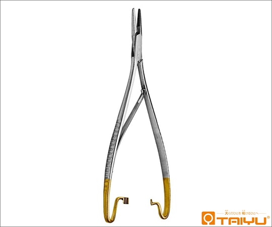 TAIYU（大祐医科工業） マッチウ持針器 仏式 チップ付 BOX 全長19cm TY-200M 1本（ご注文単位1本）【直送品】