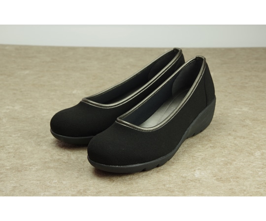 マリアンヌ製靴 スアシスフィール ストレッチカジュアルパンプス ブラック 22.5cm SF-2 1足（ご注文単位1足）【直送品】