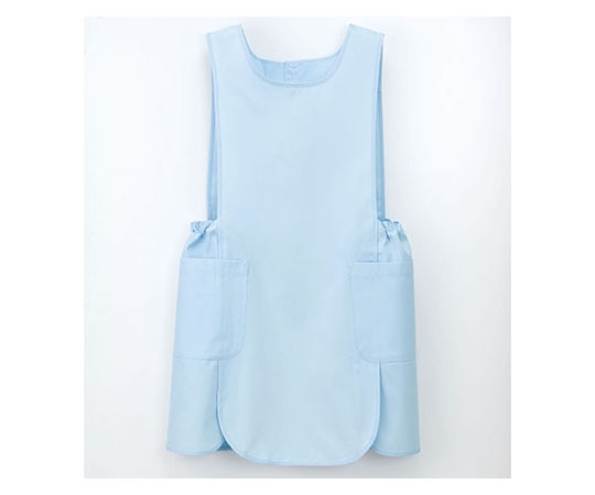 ナガイレーベン 男女兼用ケアガウン ブルー L KEX5250 1枚(ご注文単位1枚)【直送品】