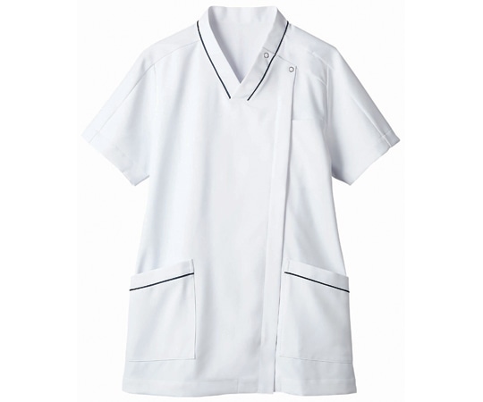 住商モンブラン スクラブ レディス 半袖 白/ネイビー S 73-2109 S 1枚（ご注文単位1枚）【直送品】