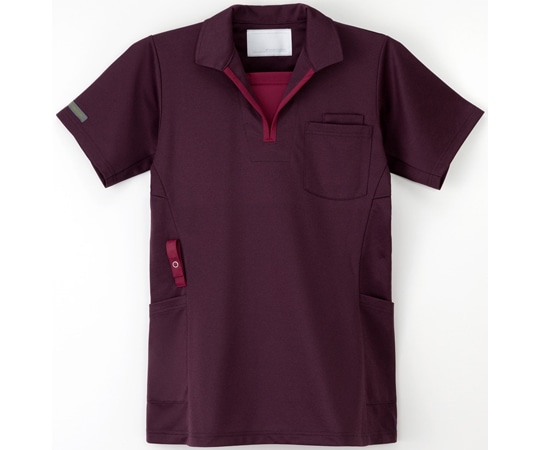 ナガイレーベン ニットシャツ パープル SS JD-3172 1枚(ご注文単位1枚)【直送品】