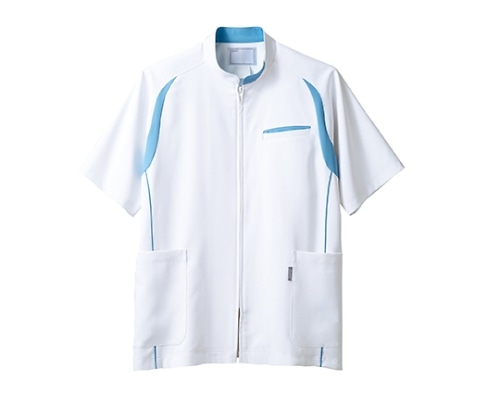 アシックス（住商モンブラン） メンズジャケット ホワイト×ブルー CHM552-0104 3L 1枚（ご注文単位1枚）【直送品】