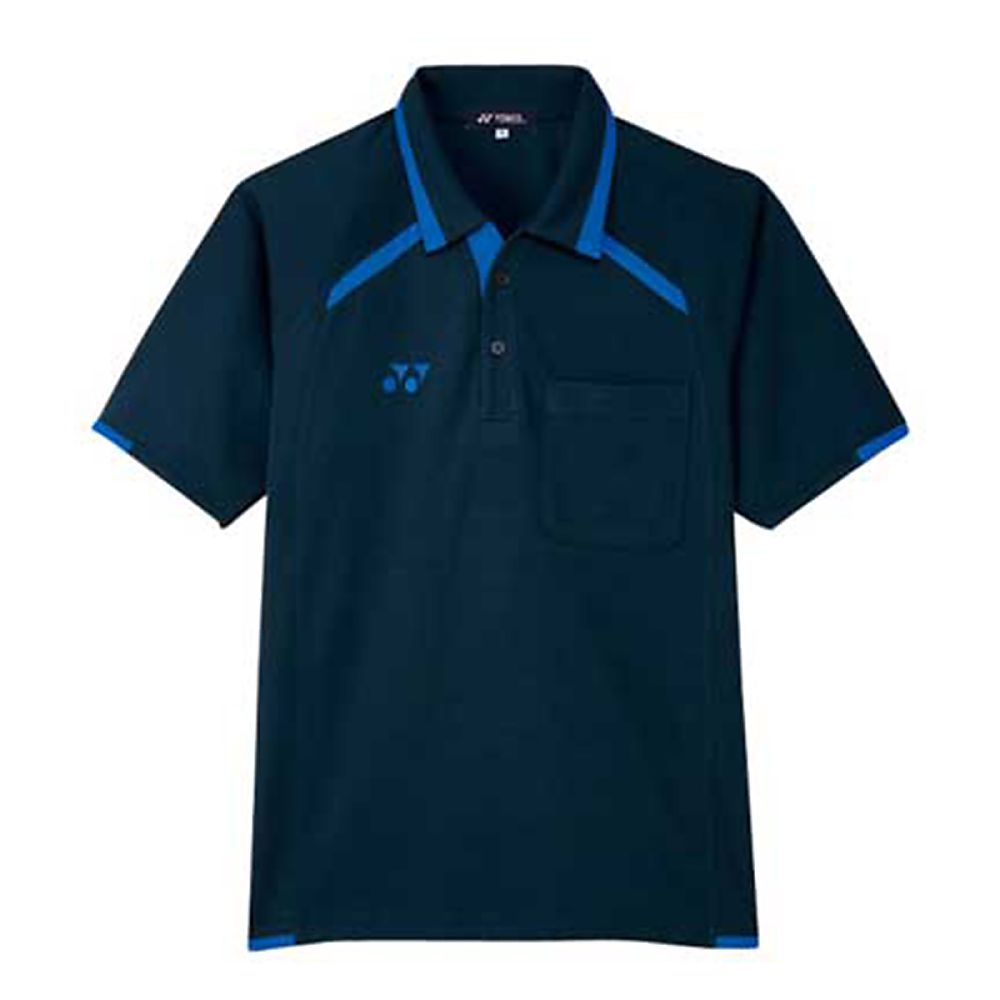 YONEX（トンボ） ニットシャツ ネイビー×ブラストブルー LL（身丈74cm） CY300-76 LL 1枚（ご注文単位1枚）【直送品】