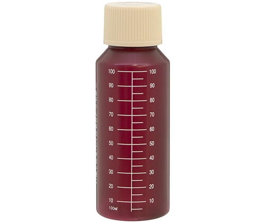 金鵄製作所 NK茶投薬瓶 100mL セーフティキャップ 白色目盛 1箱（200本入） B43A0-00000 1箱（ご注文単位1箱）【直送品】