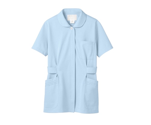 住商モンブラン ナースジャケット 半袖 サックス 73-1466 3L 1枚(ご注文単位1枚)【直送品】