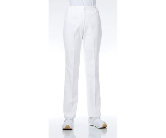 KAZEN レディススラックス 白 3L REP165-10 3L 1枚（ご注文単位1枚）【直送品】