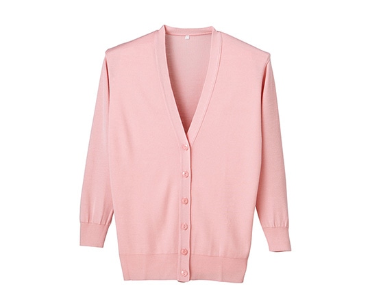 ディーフェイズ 抗ピル長袖ロングカーディガン ピンク LL D-1002 1枚(ご注文単位1枚)【直送品】