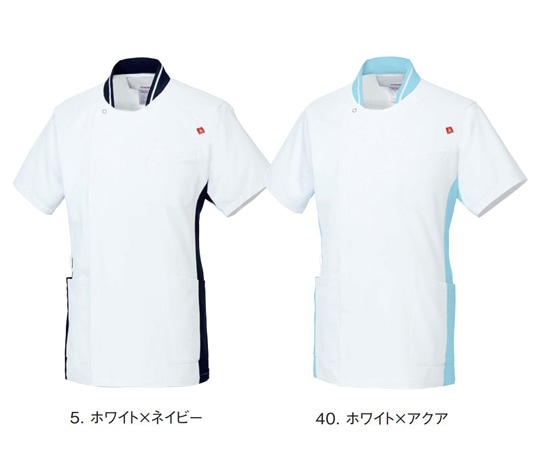 ルコックスポルティフ メンズジャケット 5 ホワイト×ネイビー 8L UQM1008N 1枚（ご注文単位1枚）【直送品】