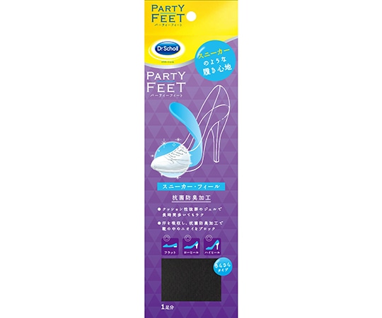 Scholl's Wellness Company ドクターショール パーティーフィート スニーカー・フィール さらさらドライ  1足（ご注文単位1足）【直送品】
