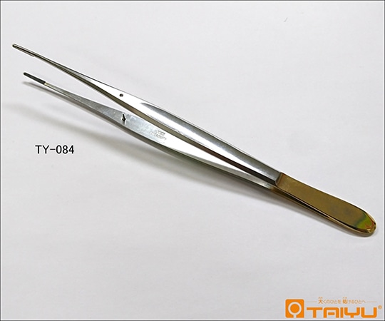 TAIYU(大祐医科工業) クッシング鑷子 チップ付 無鈎 併式 ダボ無 TY-084 1本(ご注文単位1本)【直送品】