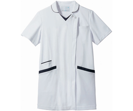 住商モンブラン スクラブ レディス 半袖 白/ネイビー LL 73-2279 LL 1枚（ご注文単位1枚）【直送品】