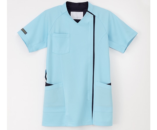 ナガイレーベン 女子スクラブ ライトブルー+ネイビー L RF-5182 1枚（ご注文単位1枚）【直送品】