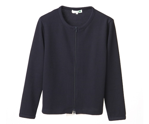 ディーフェイズ ダブルジップカーディガン ネイビー L C-03 1枚(ご注文単位1枚)【直送品】
