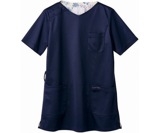 住商モンブラン スクラブ レディス 半袖 ネイビー/アメリ ブルー LL LW603-93 LL 1枚(ご注文単位1枚)【直送品】