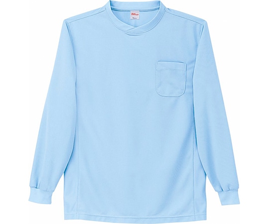 WHISEL（自重堂） 長袖Tシャツ サックス S 47674 1枚（ご注文単位1枚）【直送品】