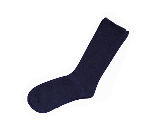神戸生絲 ふくらはぎ楽らくすべり止めソックス 紳士 秋冬用 ネービー 5907 ネービー 1足（ご注文単位1足）【直送品】