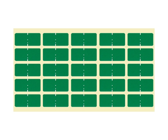 日本ホップス カラーラベル 緑 10シート CL-S09 1袋(ご注文単位1袋)【直送品】