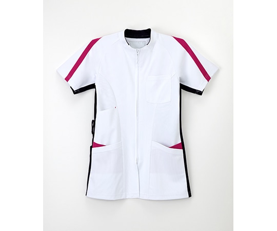 ナガイレーベン 男女兼用上衣 Tネイビー+ピンク L LX-4127 1枚（ご注文単位1枚）【直送品】