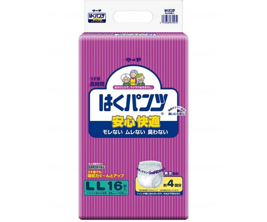 東陽特紙 マーヤはくパンツ安心快適 袋 LL 1袋（16枚入） 3070228 1袋（ご注文単位1袋）【直送品】
