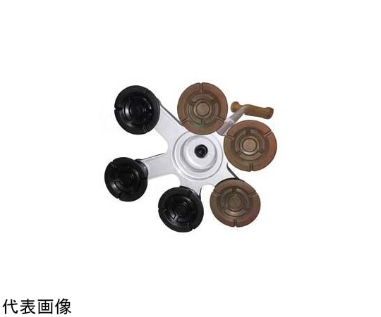 アシストインターナショナル アシストスーパー多点杖用替ゴム 黒×茶 1セット(6個入) AJ091 1セット(ご注文単位1セット)【直送品】