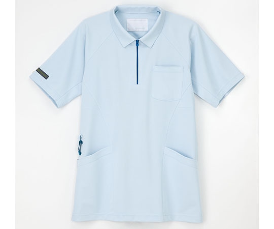 ナガイレーベン ニットシャツ アクア M CX-3117 1枚（ご注文単位1枚）【直送品】